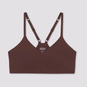 Girlfriend collective v neck bralette size medium